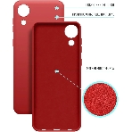 Чехол (клип-кейс) BoraSCO Microfiber Case для Samsung Galaxy A03 Core красный