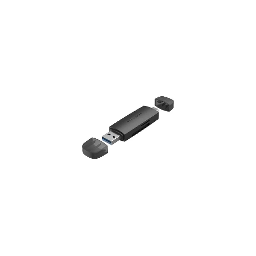 Кард-ридер Vention CLKB0/черный/SD,SDHC,SDXC,TF,micro-SD,micro-SDXC,miсro-SDHC/USB 3.0/Type C/OTG/пластик
