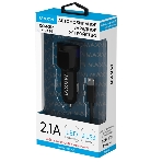 Автомобильное зарядное устройство Maxvi CCM-212 Plus M черный 2.1A