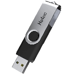Флешка USB Netac U505 (NT03U505N-008G-20BK), 8Gb, USB 2.0, R/W 70/30, черный/серебристый