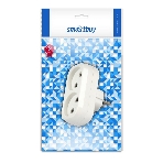 Плоский разветвитель Smartbuy (SBE-10-A02-2) 2 гнезда без заземления плоский 10А 250B