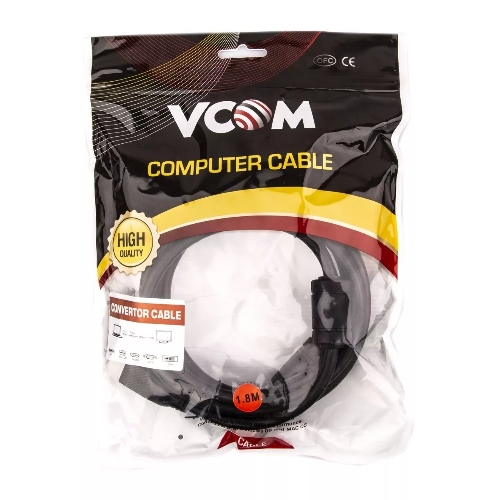 Кабель HDMI AM/DVI(24+1)M, 1.8м, CU, 1080P@60Hz, 2F, VCOM CG484GD-1.8M