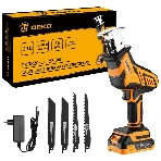 Сабельная пила аккумуляторная DEKO DKRS20-Li, 20В, 1x3.0А·ч