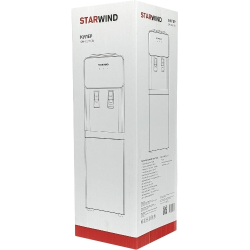 Кулер для воды Starwind SW-1011EB, верхняя загрузка, нагрев 95 °С, охлаждение 10 °С, черный/серебристый