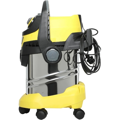 Строительный пылесос Karcher WD 5 S V-25/5/22 желтый, 1100 Вт, уборка сухая/сбор воды, пылесборник мешок/контейнер, 25 л