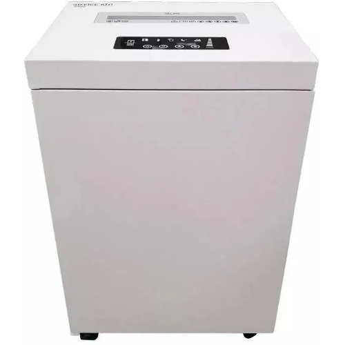 Шредер Office Kit S500 0,8x2 белый (секр.P-7) фрагменты 7лист. 50лтр. скобы пл.карты CD