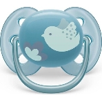 Пустышка Philips Avent ultra soft, птичка, 6-18 мес., 1 шт.