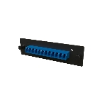 Модульная панель Hyperline, OS2 9/125, 12 х LC, Duplex 120х32, для FO-19BX, черный