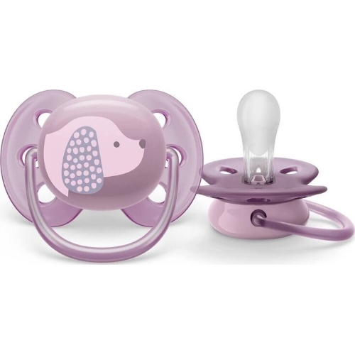 Пустышка Philips Avent ultra soft, собачка, 6-18 мес., 1 шт.