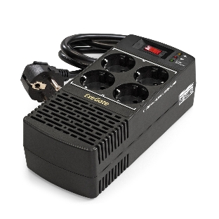 Стабилизатор ExeGate Power AD5000-1000 (1000VA/500W, диапазон 150...280В, 4 евророзетки)