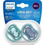 Пустышка Philips Avent ultra air, слоники/HELLO, 18+ мес., 2 шт.
