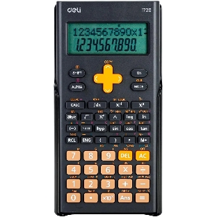 Калькулятор научный Deli E1720-black черный 12-разр.