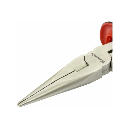 Длинногубцы Matrix NICKEL 17168 200 мм, прямые никелированные, двухкомпонентные рукоятки