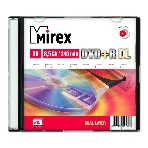Диск DVD+R Mirex 8.5 Gb, 8x, Slim Case (1), Dual Layer (1/50)