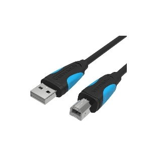 Кабель Vention USB 2.0 AM/BM - 3 м. черный VAS-A16-B300