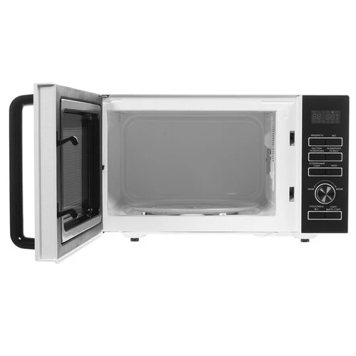 Микроволновая печь BBK 25MWS-970T/WB белый, 25 л, 900 Вт, переключатели - кнопки, поворотный механизм