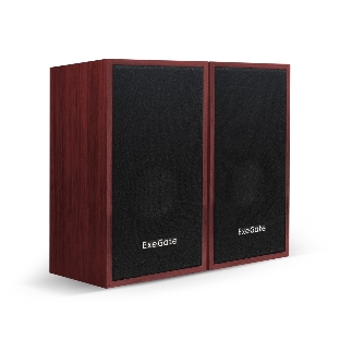 Акустическая система 2.0 ExeGate EX287059RUS Tango 314 (питание USB, 2х3Вт (12 Вт RMS), 80-20000Гц, темное дерево)