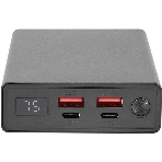 Портативный аккумулятор Digma DGPD100WA 20000mAh QC3.0/PD3.0 100W 5A 2xUSB-A/2xUSB-C черный
