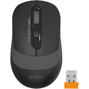 Мышь беспроводная A4Tech Fstyler FG10S черный/серый, 2000 dpi, радиоканал, USB, кнопки - 4