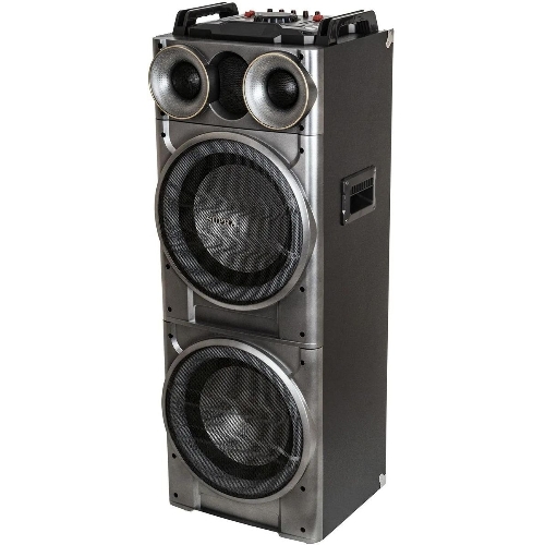 Минисистема SUPRA SMB-2150 черный 1200Вт FM USB BT SD (в комплекте: активн.+пассив.колонки)