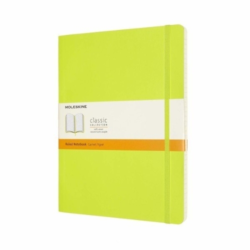 Блокнот Moleskine Classic XL,192 страниц, лаймовый, в линейку