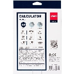Калькулятор бухгалтерский Deli E39265 серый 16-разр.