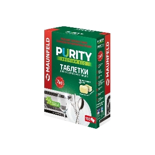 Таблетки для посудомоечных машин Maunfeld Purity Premium ECO all in 1 MDT100PE (100 шт. в упаковке)