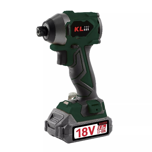 Профессиональный бесщеточный винтоверт аккумуляторный KLPRO KLDV18BH-50 (18В, Li-ion-2шт, 5.0Ач, 220Нм, 2 скорости, подсветка,З/У,в кейсе)