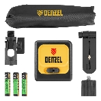 Лазерный уровень Denzel DQB-T, 30 м, зеленый луч, батарейки, штатив