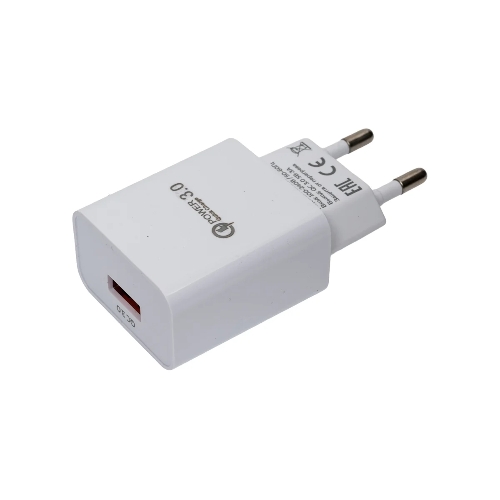 Сетевое зарядное устройство СЗУ 1USB 3.0A QC3.0 для micro USB быстрая зарядка More choice NC52QCm, белый