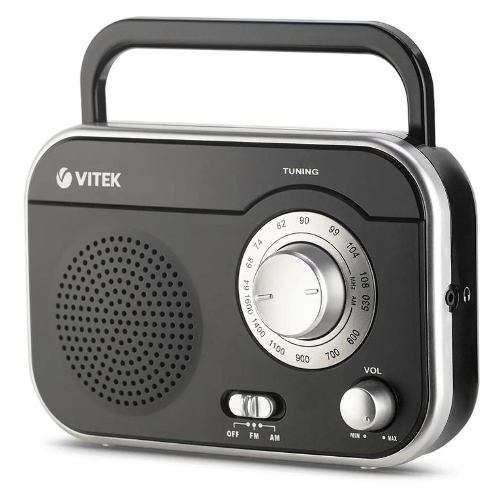 Радиоприемник Vitek VT-3593 (BK) Выходная мощность 1 вт. Динамики 1.Тип батареек UM-2/C