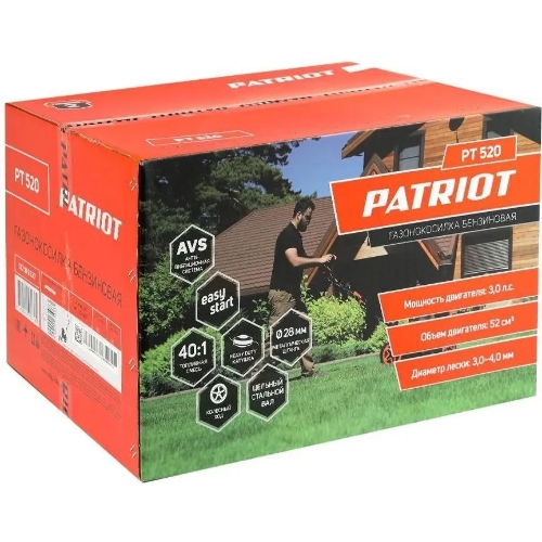 Газонокосилка бензиновая Patriot PT 520, 3 л.с.