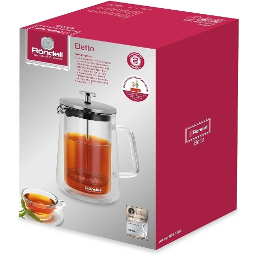 Френч-пресс с двойными стенками Rondell Calypso RDS-1822 1,0 л