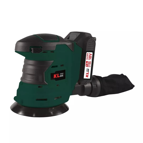 Эксцентриковая шлифовальная машина аккумуляторная KLPRO KLEZ18-20 (18В, Li-ion-2шт, 2.0Ач, ЗУ 2,4А)