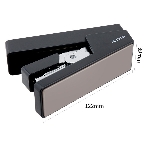 Степлер Deli ENS081BLACK Nusign 24/6 26/6 (25листов) черный 100скоб коробка