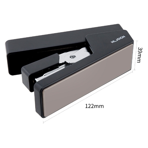 Степлер Deli ENS081BLACK Nusign 24/6 26/6 (25листов) черный 100скоб коробка