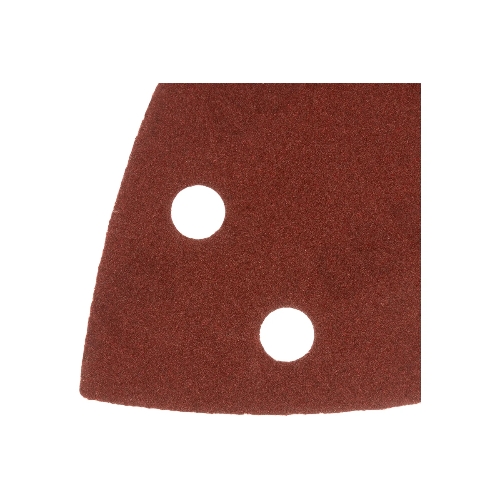 Треугольник абразивный Denzel на ворc. подложке под "липучку", перф., P 180, 150х150х100 мм, 5 шт.