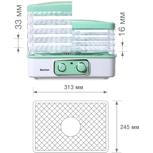 Сушилка для овощей Blackton Bt FD1111 White-green