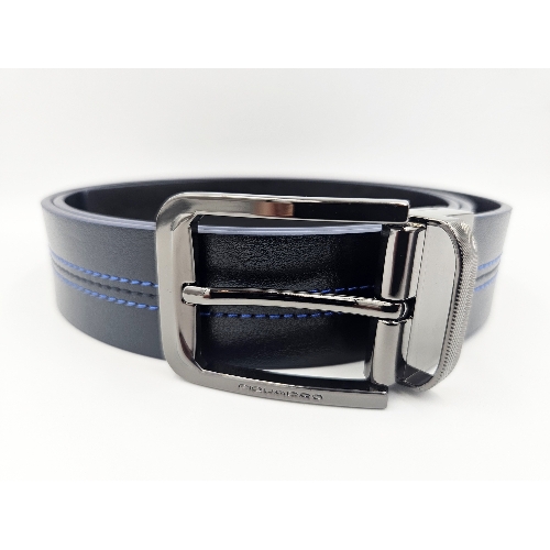 Ремень мужской Piquadro Blue Square CU6742B2/BLUN 125х3.5 см синий/черный натур.кожа