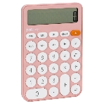 Калькулятор настольный Deli EM124PINK розовый 12-разр.