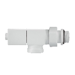 Набор дизайн-вентилей Royal Thermo CUBE, осевой (белый) 1/2"