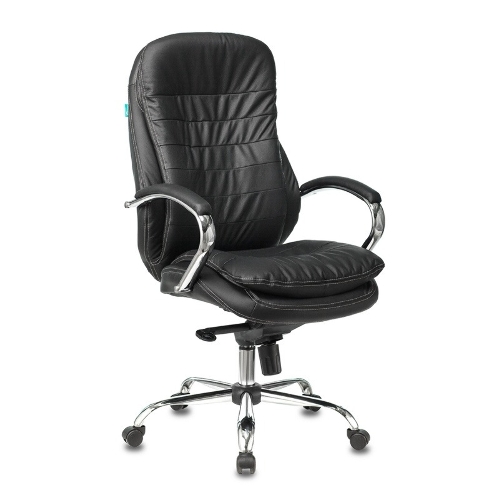 Кресло Бюрократ T-9950/BLACK черный, кожа