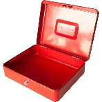 Ящик для денег Silwerhof 90x300x240 красный сталь