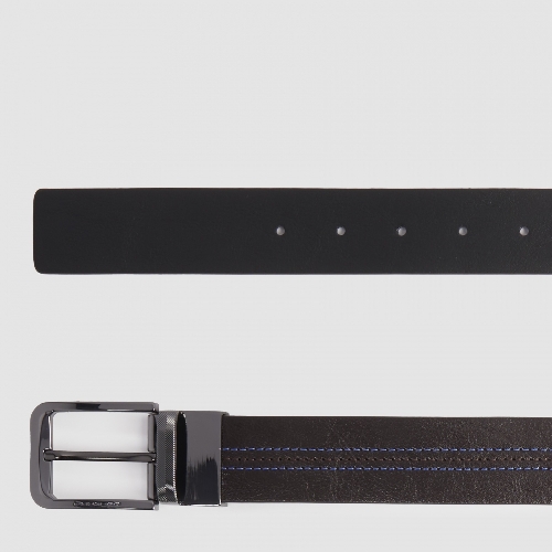 Ремень мужской Piquadro Blue Square CU6742B2/MON 125х3.5 см коричневый/черный натур.кожа