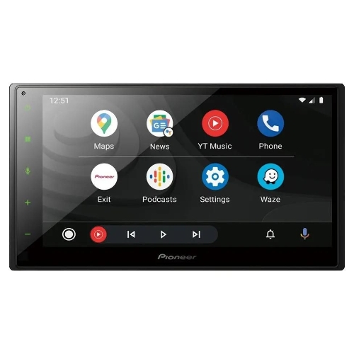 Автомагнитола Pioneer DMH-A4450BT, 2 DIN, 6.8", Bluetooth, USB Type-A, AUX, CarPlay, пульт ДУ