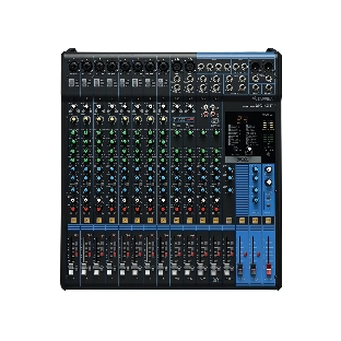 Пульт Yamaha [MG16XU] 16-канальный микшерный пульт: макс. 10 микрофонных/16 линейных входов (8 моно + 4 стерео)/4 групповые шины + 1 стереошина/4 шины AUX, Микрофонные предусилители D-PRE, Фантомное питание +48 В, эффекты: SPX с 24 программами, И