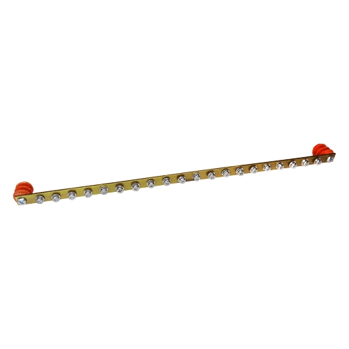 Шина заземления Lanmaster TWT-EBARH-1U-15X3/20 дл.482мм шир.15мм