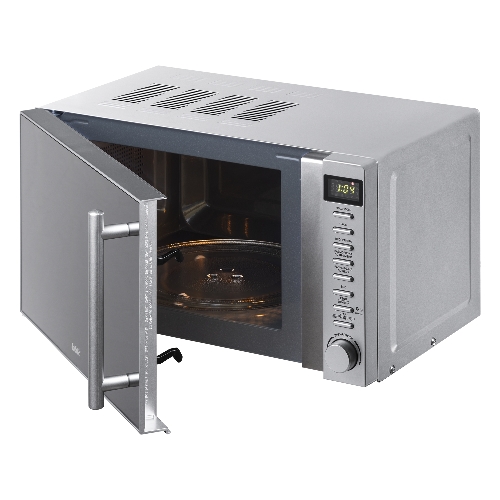 Микроволновая печь BBK 20MWS-721T/BS-M серебристый, 20 л, 700 Вт, переключатели - кнопки, поворотный механизм