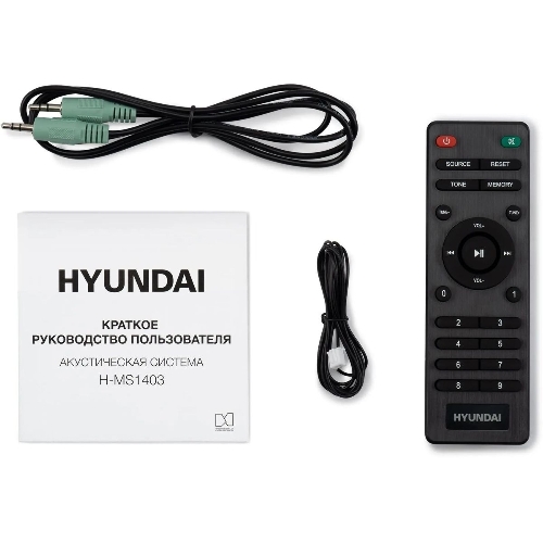 Микросистема Hyundai H-MS1403 черный 60Вт FM USB BT SD