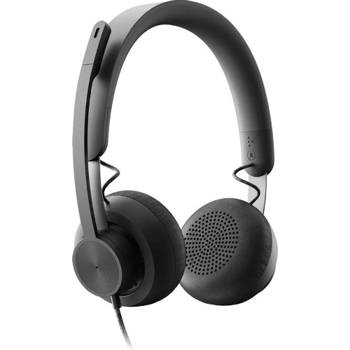 Гарнитура Logitech Zone Wired UC графит, проводная, USB-C, сертификация Microsoft Teams